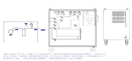 SF6 Gas Purification System, 4x Regenerable Molecular Sieves, External Moisture Filtration