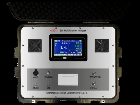 Kstone KS30-3 SF6-tester: nauwkeurige detectie van vochtigheid, zuiverheid en SO₂ voor onderhoud van elektrische apparatuur